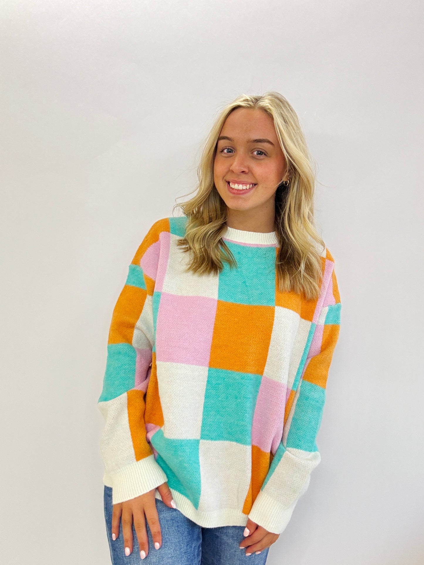Natalie Color Block Sweater
