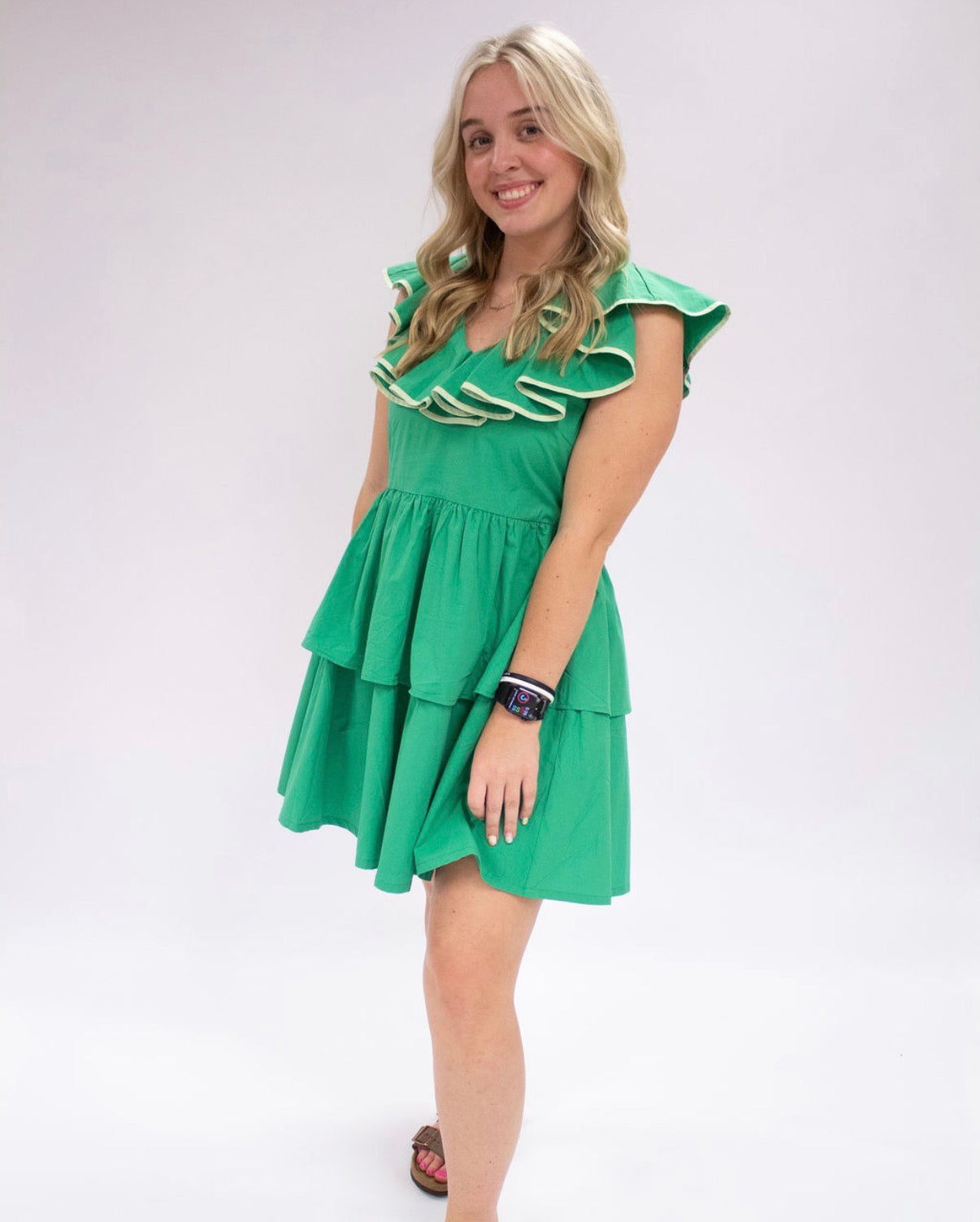 Ruffled Mini Dress