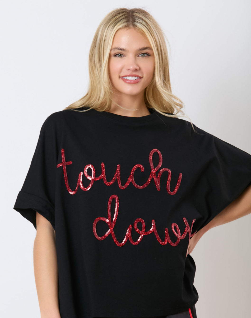 Glittered Touchdowns Top