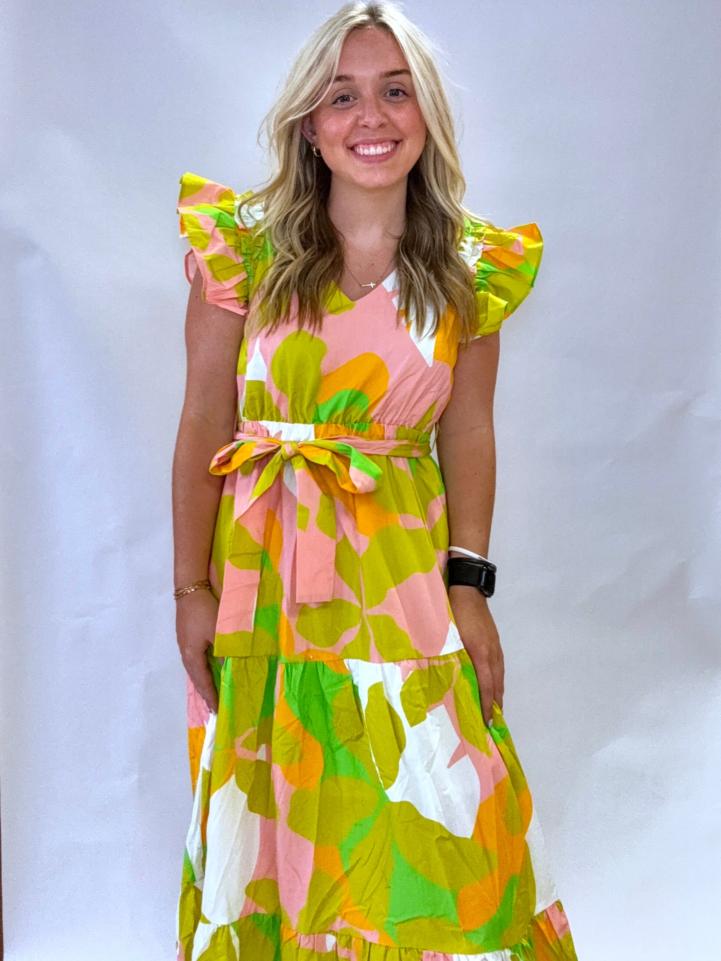 Tropical Prints Maxi Dress