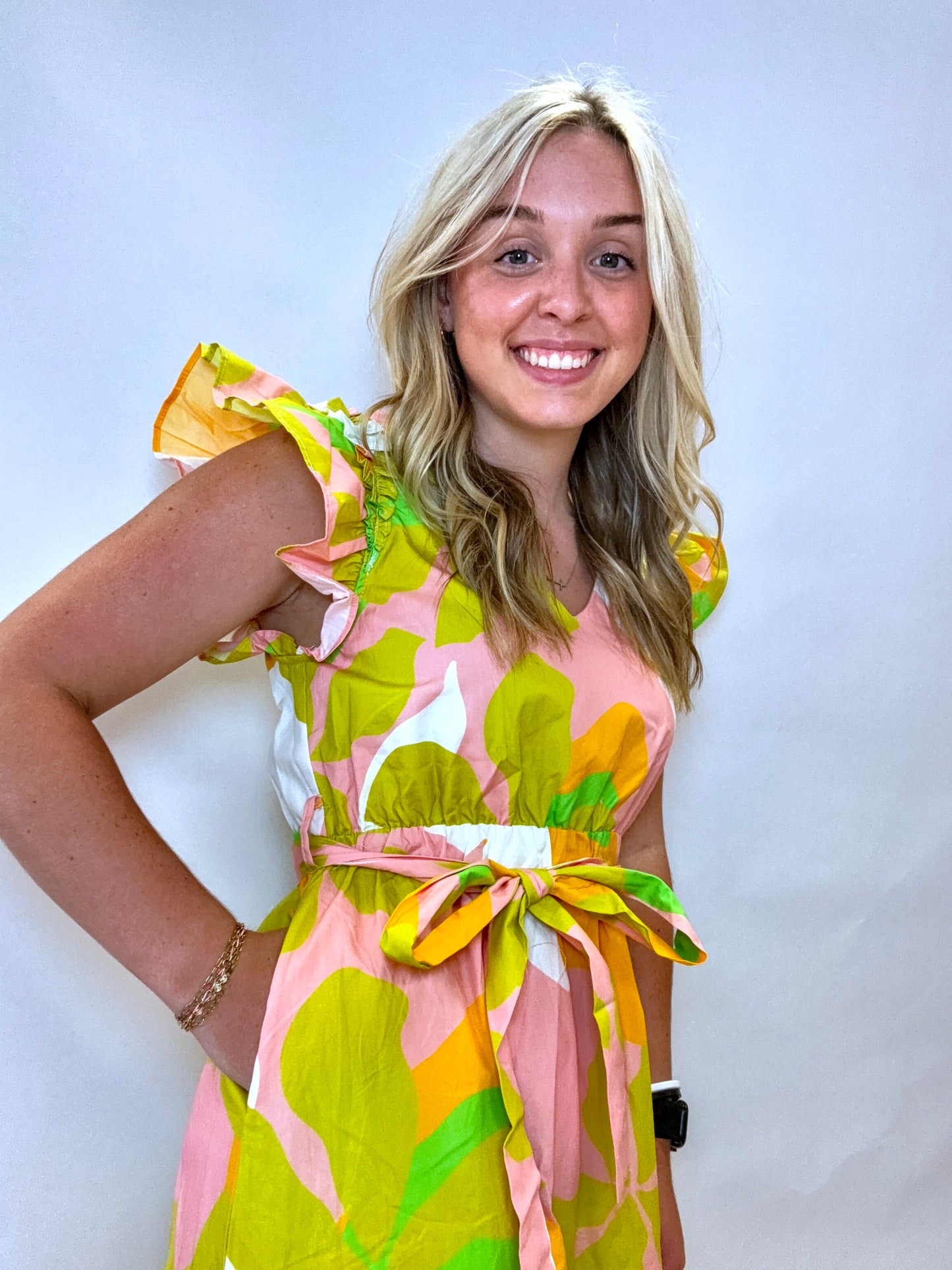 Tropical Prints Maxi Dress