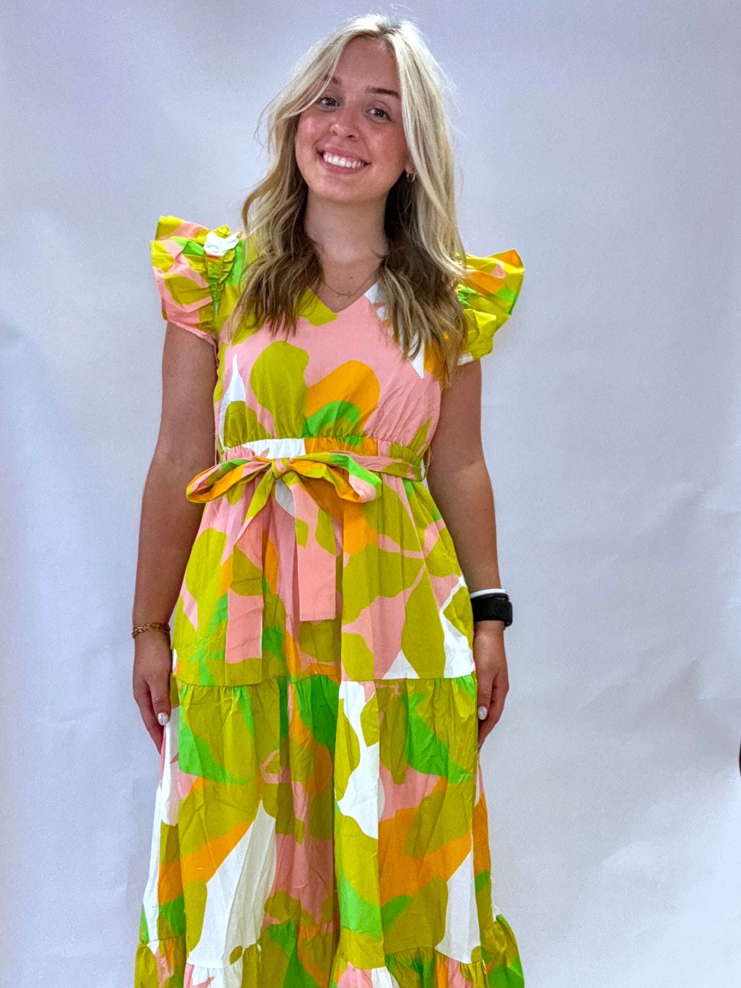 Tropical Prints Maxi Dress