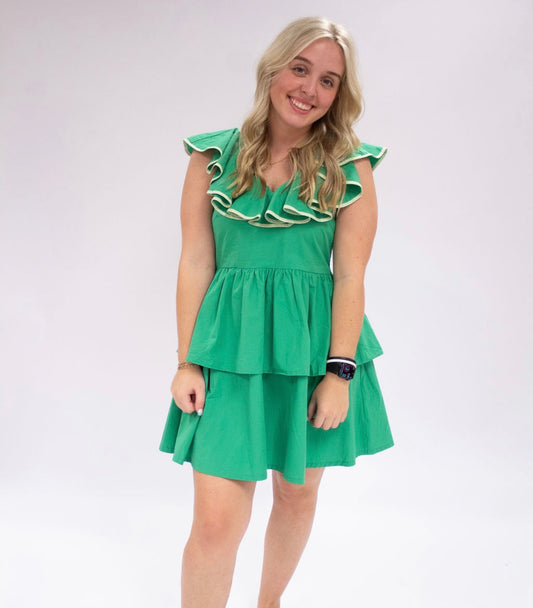 Ruffled Mini Dress