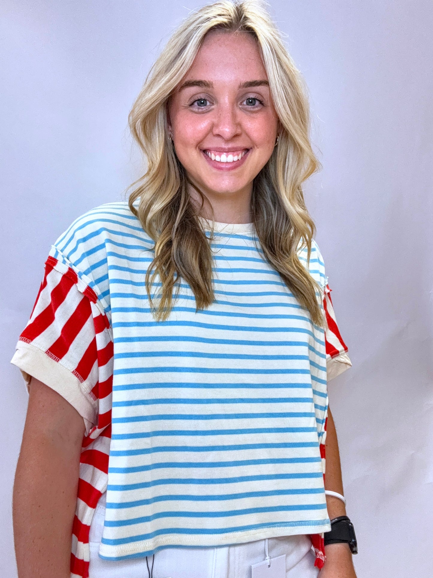 Color Block Striped Shirt