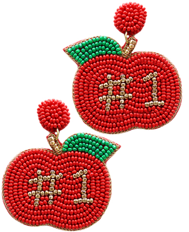 #1 Teacher Earrings