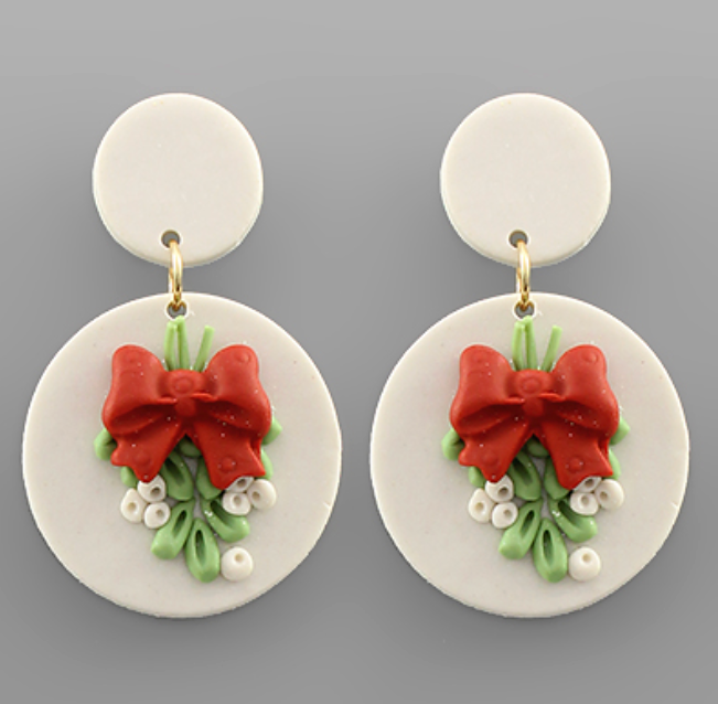 Christmas Wreath Earrings
