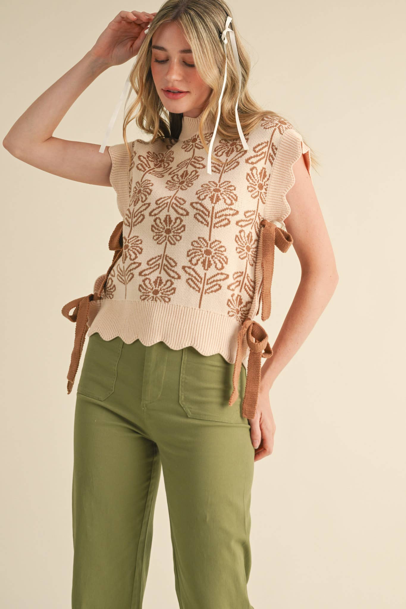 Floral Sweater Top