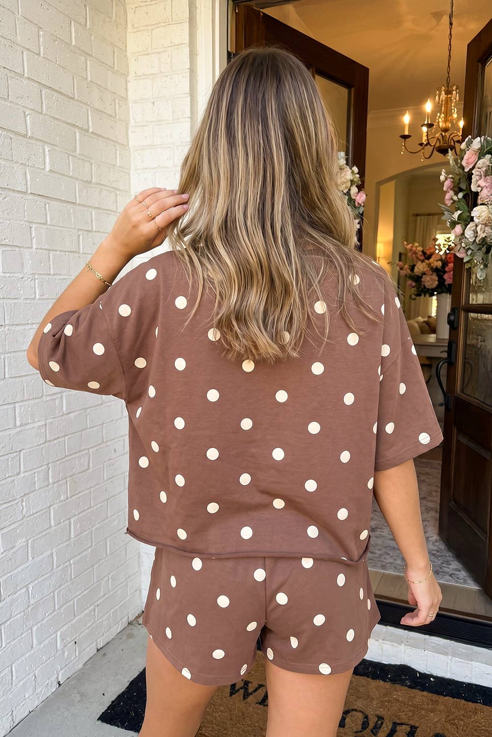 Polka Dot Mini Skort Set