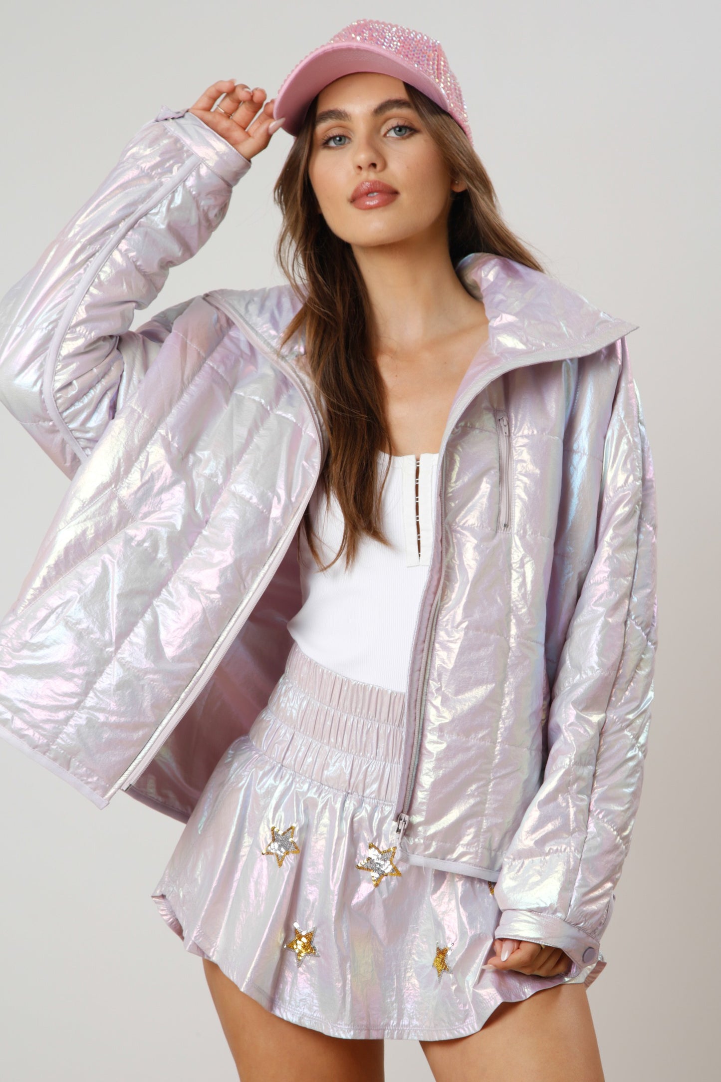 Metallic Puff Jacket