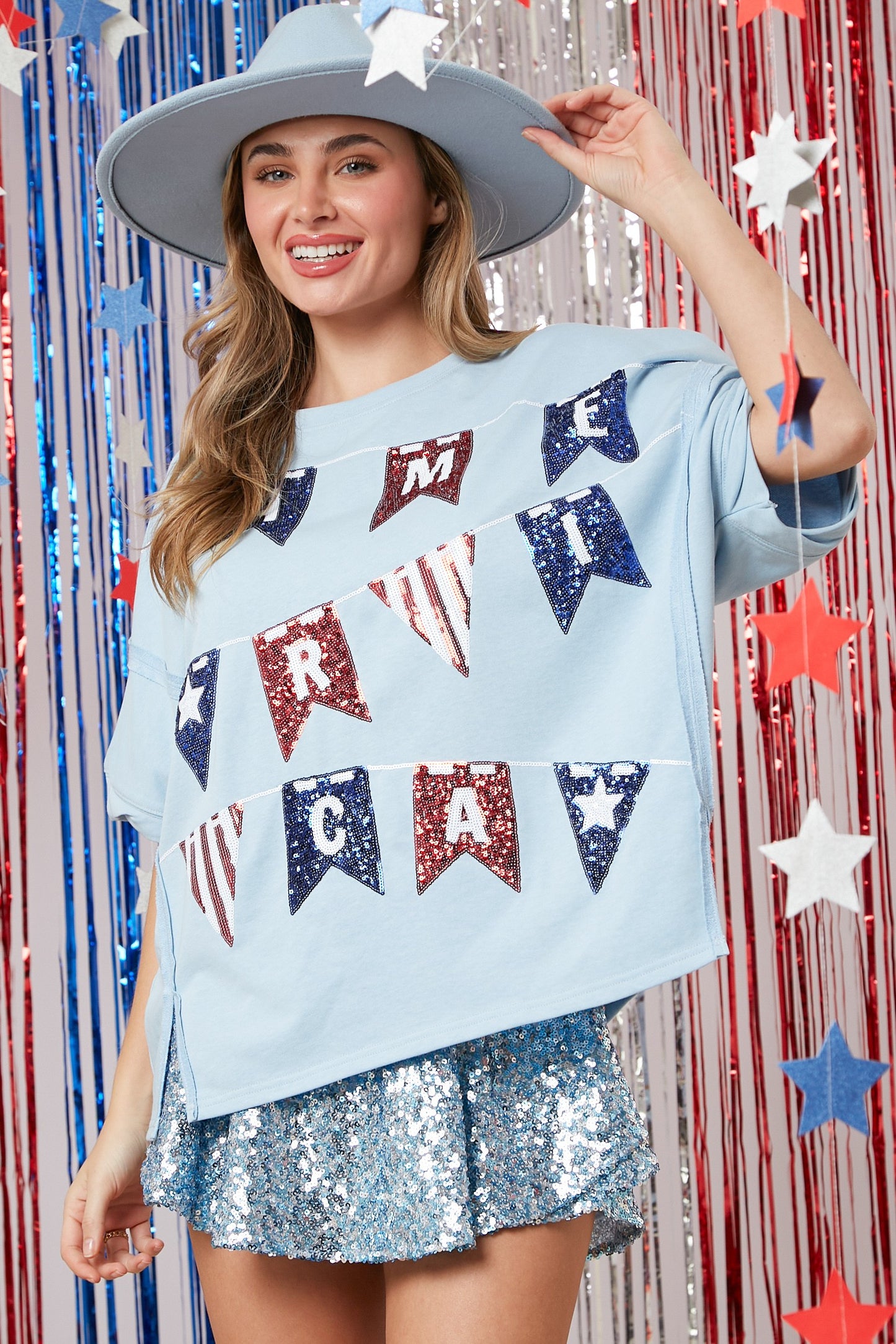 America Sequin Shirt
