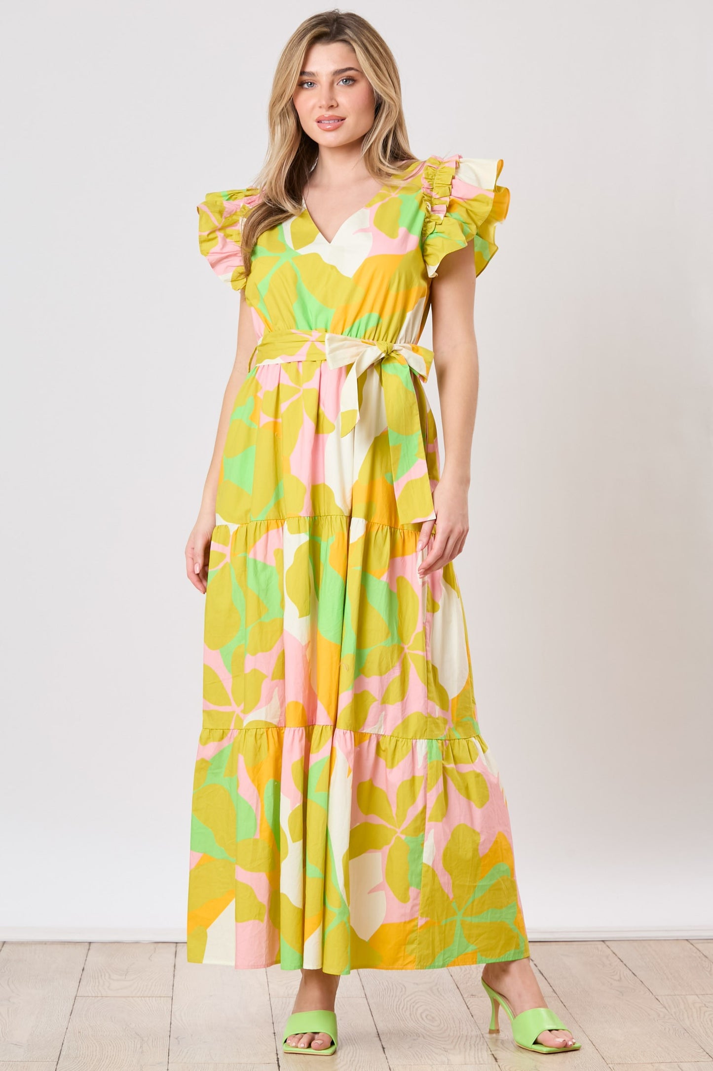 Tropical Prints Maxi Dress