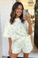 Floral Oversized Tee and Shorts Set