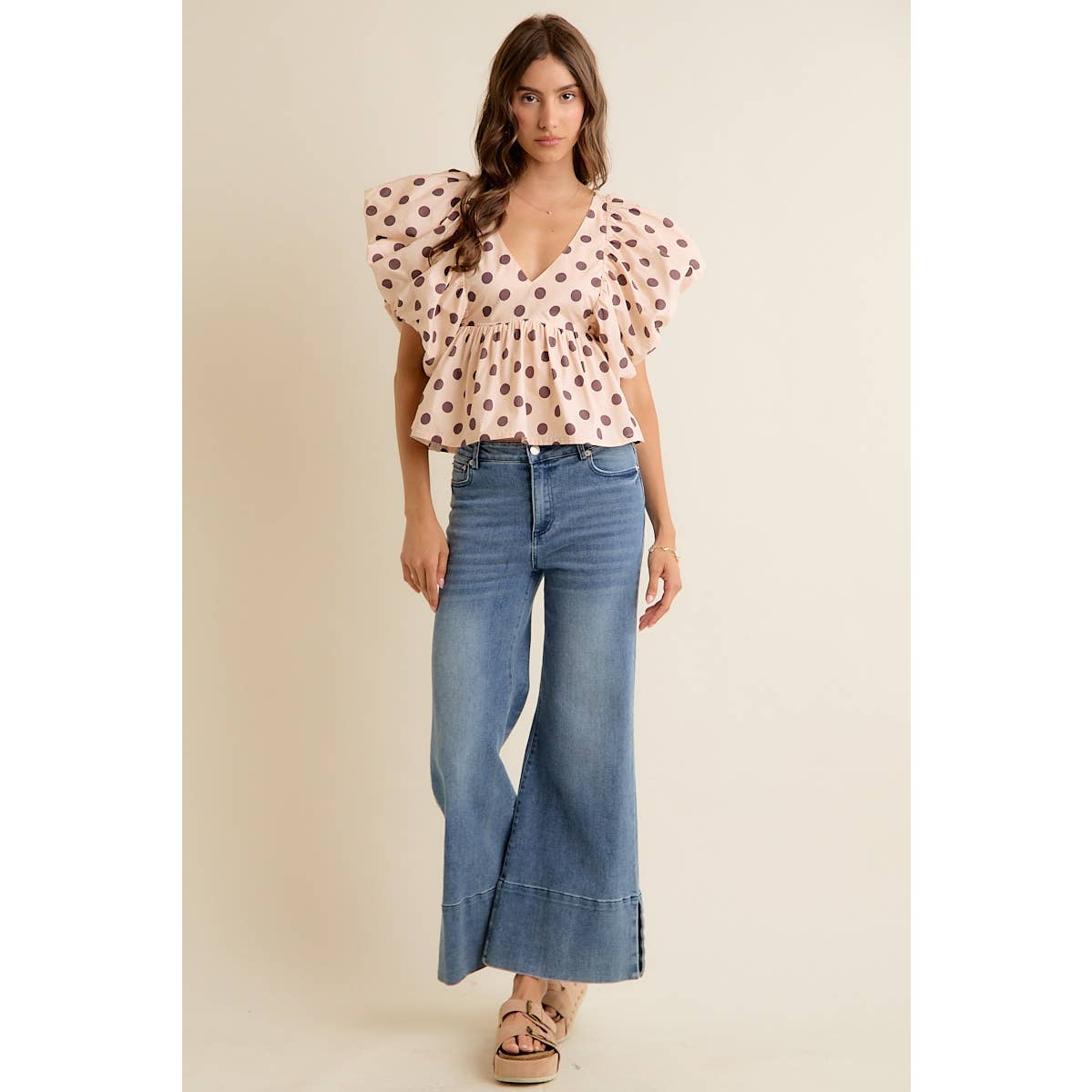Polka Dot Pop Top