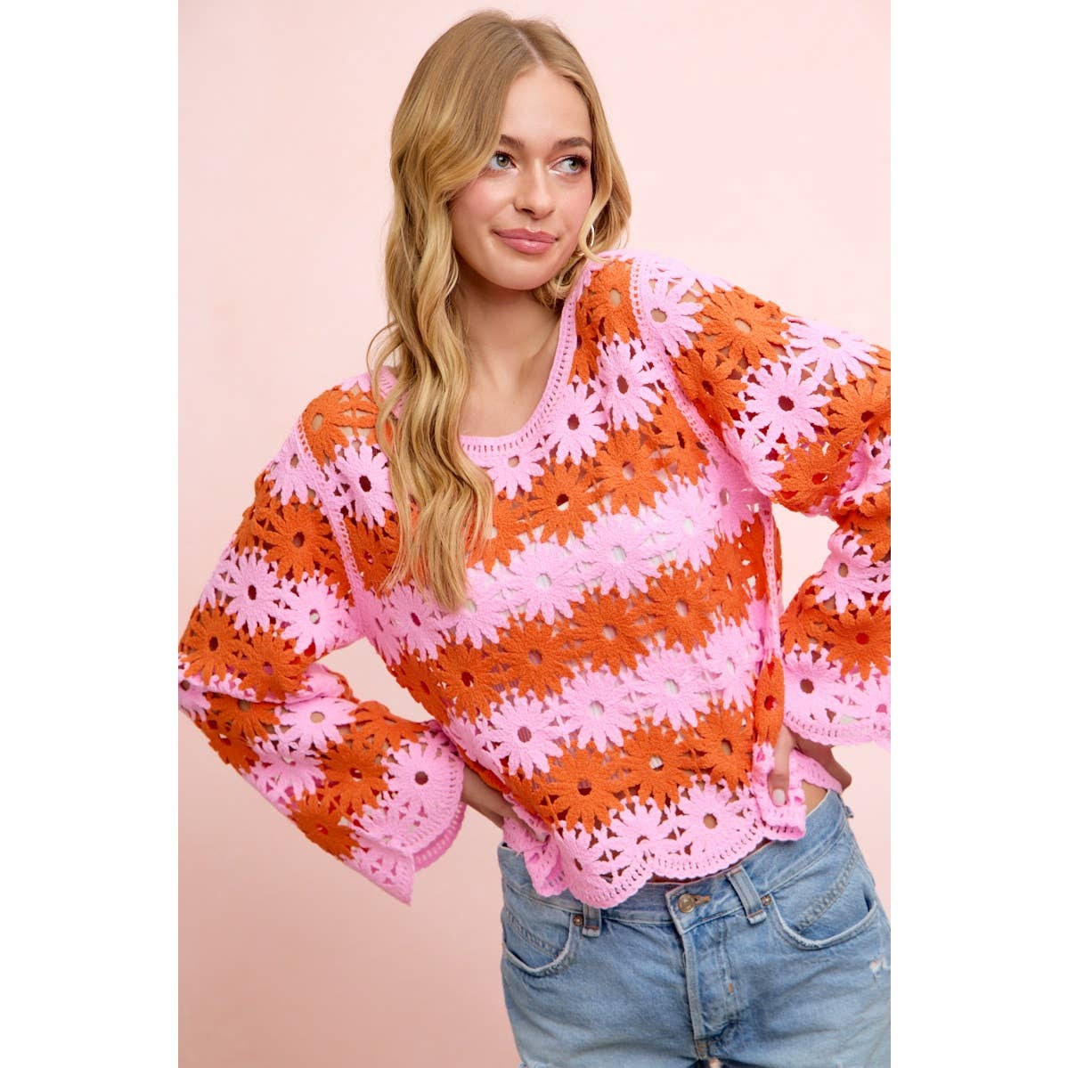 Flower Crochet Top