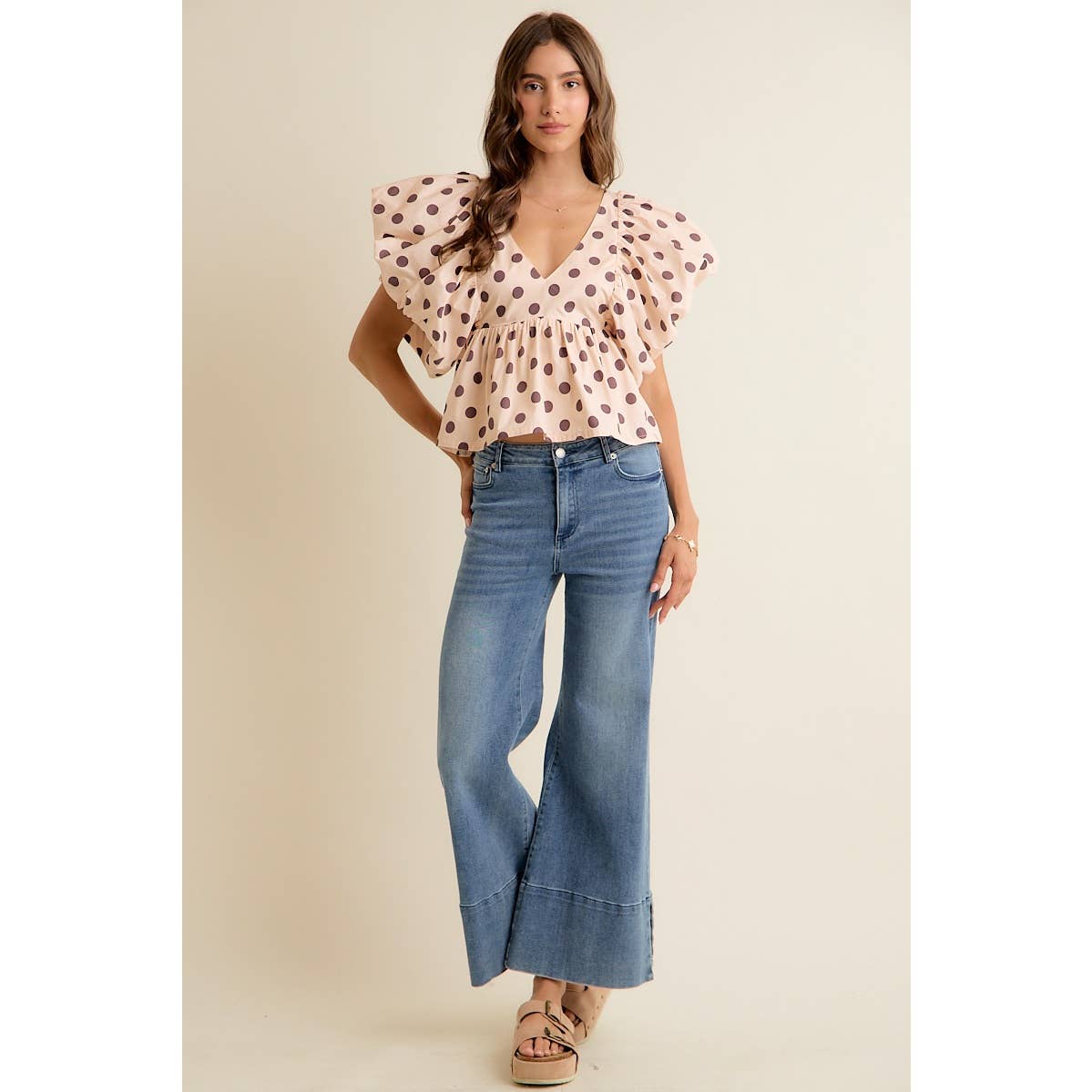 Polka Dot Pop Top