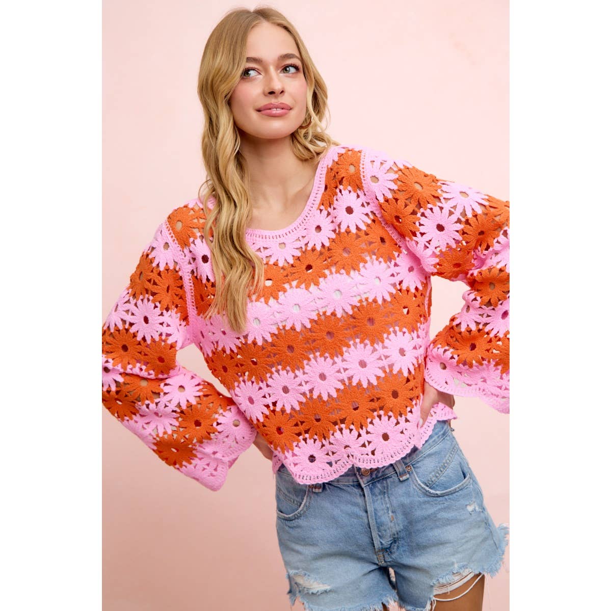 Flower Crochet Top