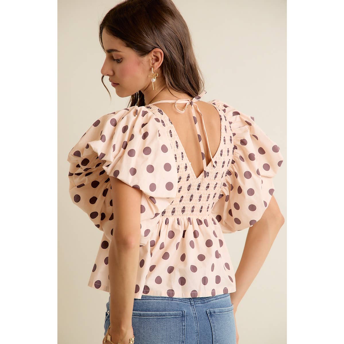 Polka Dot Pop Top