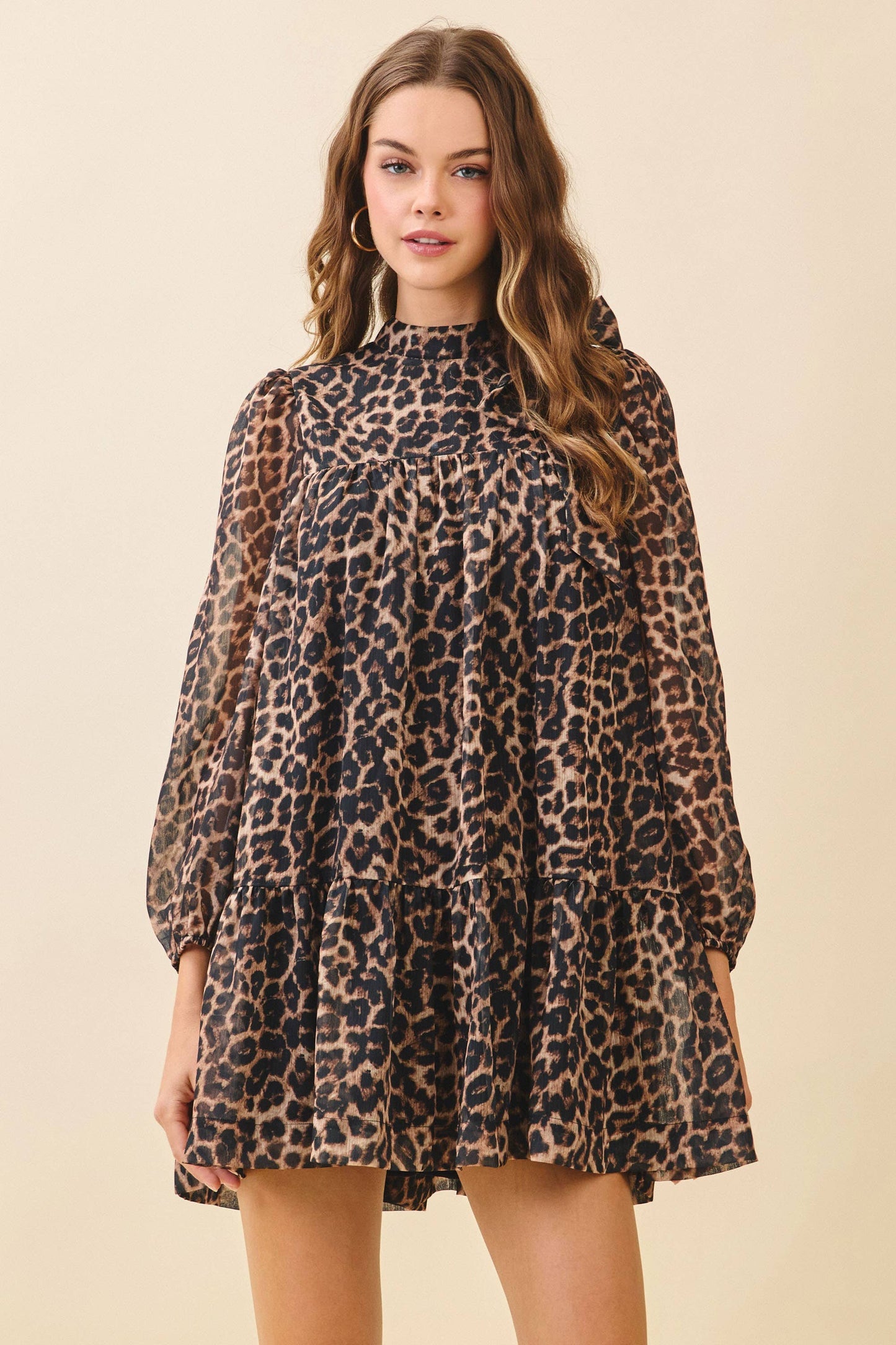 Leopard Print Mini Dress