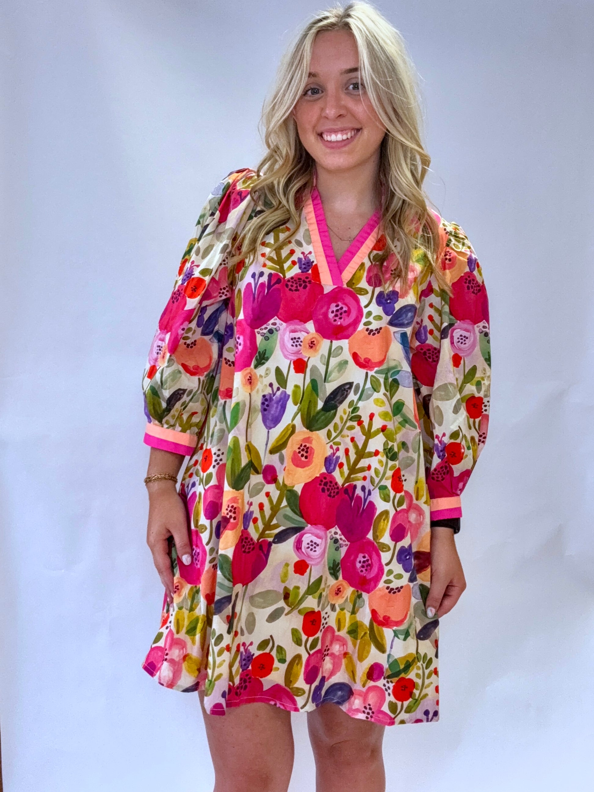 Flowers and Fun Dress – The Pink Door Boutique Flowers and Fun Dress – The Pink Door Boutique