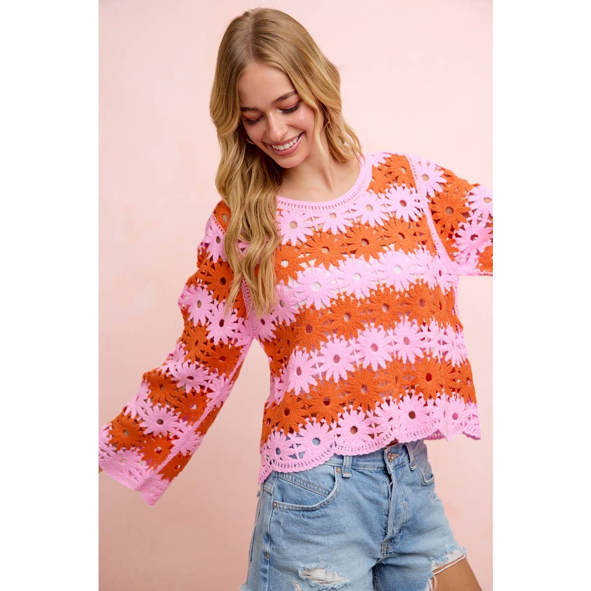 Flower Crochet Top