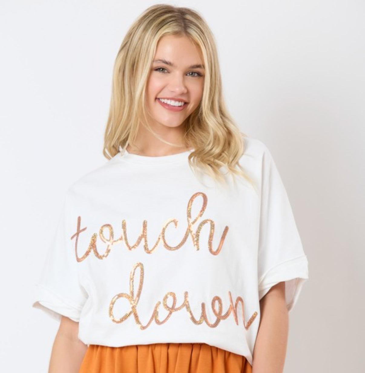 Glittered Touchdowns Top