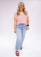 Striped Sleeveless Crew Neck Top