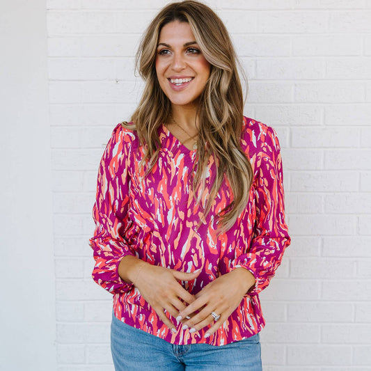 Jamie Tiger Tail Top