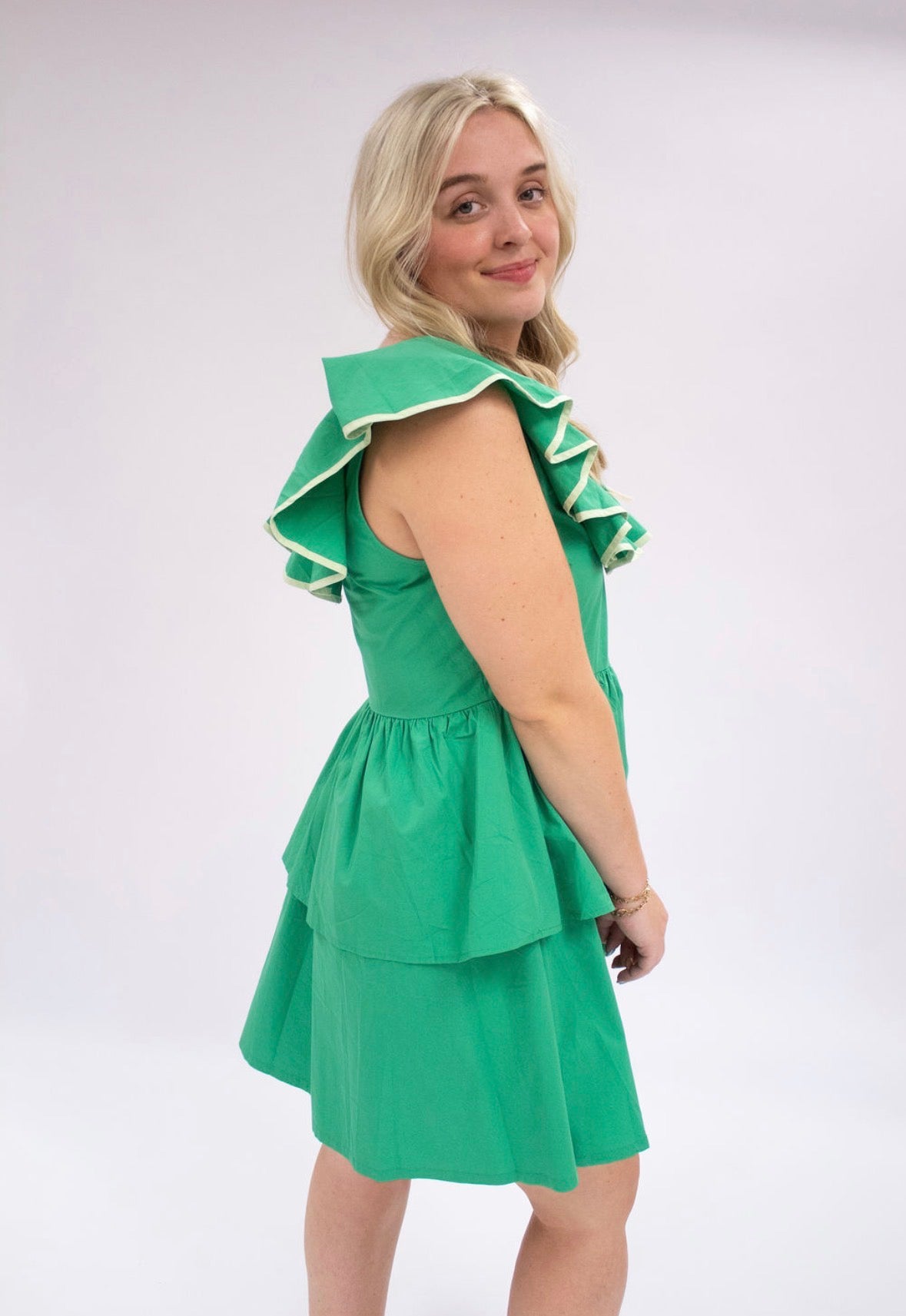 Ruffled Mini Dress