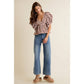 Gingham Bubble Puff Sleeve Top
