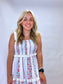 Red White and Floral Maxi Dress