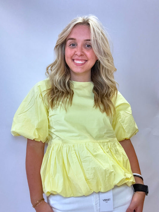 Balloon Poplin Top