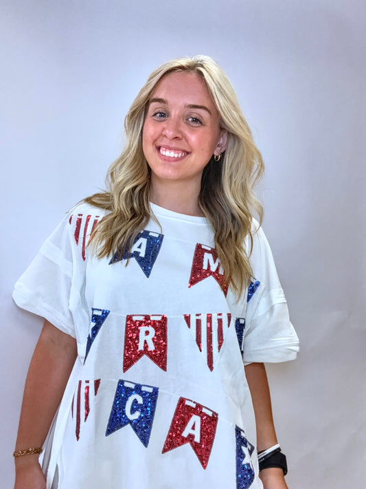 America Sequin Shirt