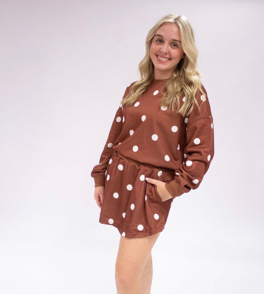 Polka Dot Mini Skort Set