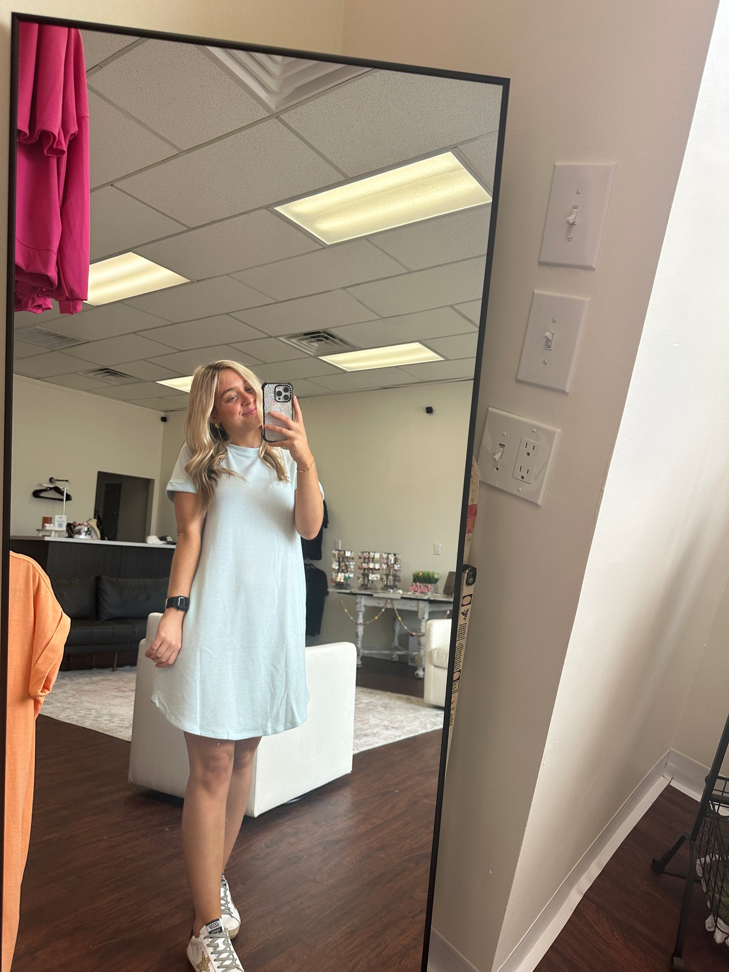 Sky Blue T-Shirt Dress