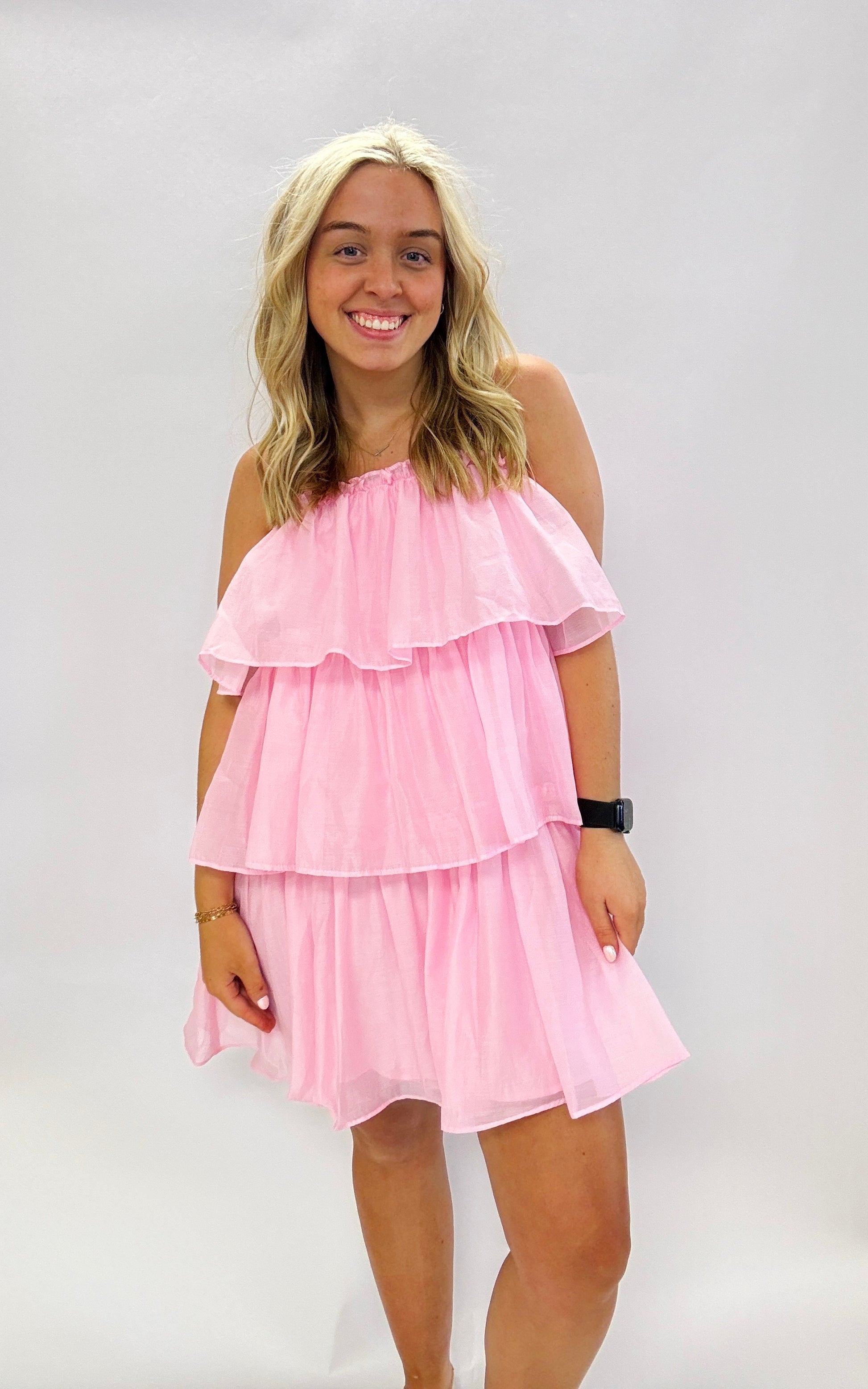 Tiered Ruffle Dress The Pink Door Boutique Tiered Ruffle Dress The Pink Door Boutique