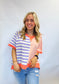 Mix Striped Oversized Shirt