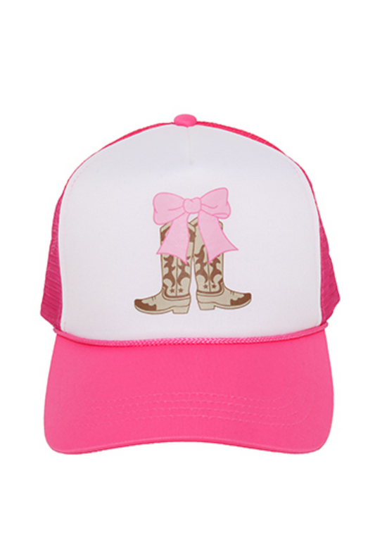 Pink Bows and Cowboy Boots Hat