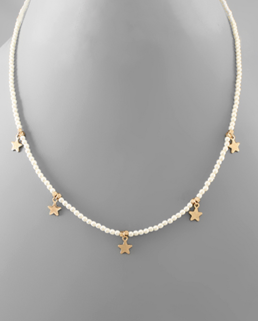 Pearls and Stars Necklace