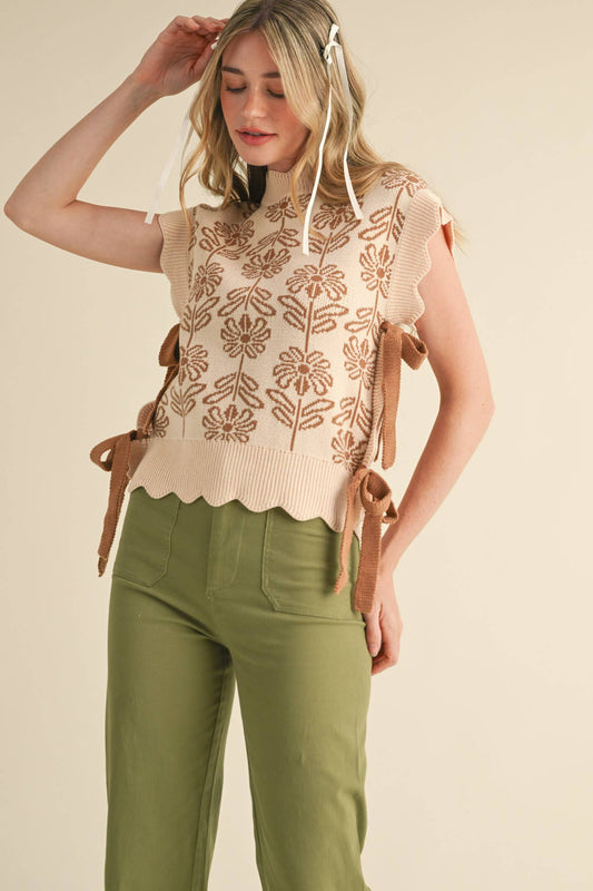 Floral Sweater Top