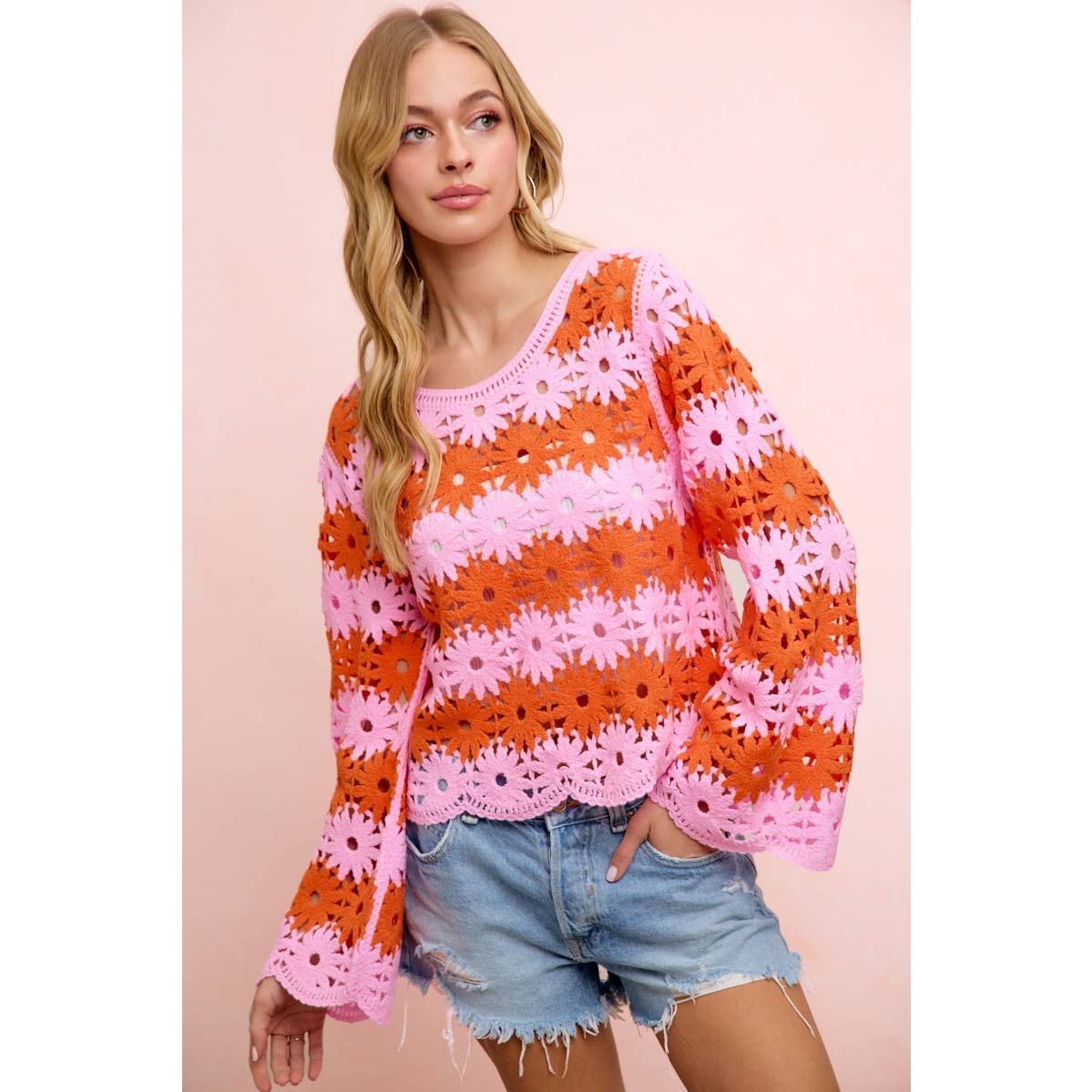 Flower Crochet Top
