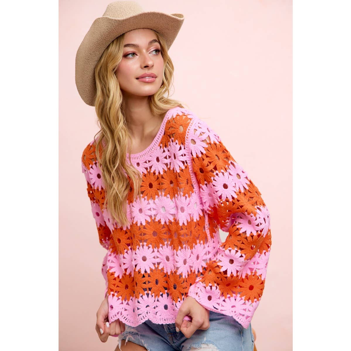 Flower Crochet Top