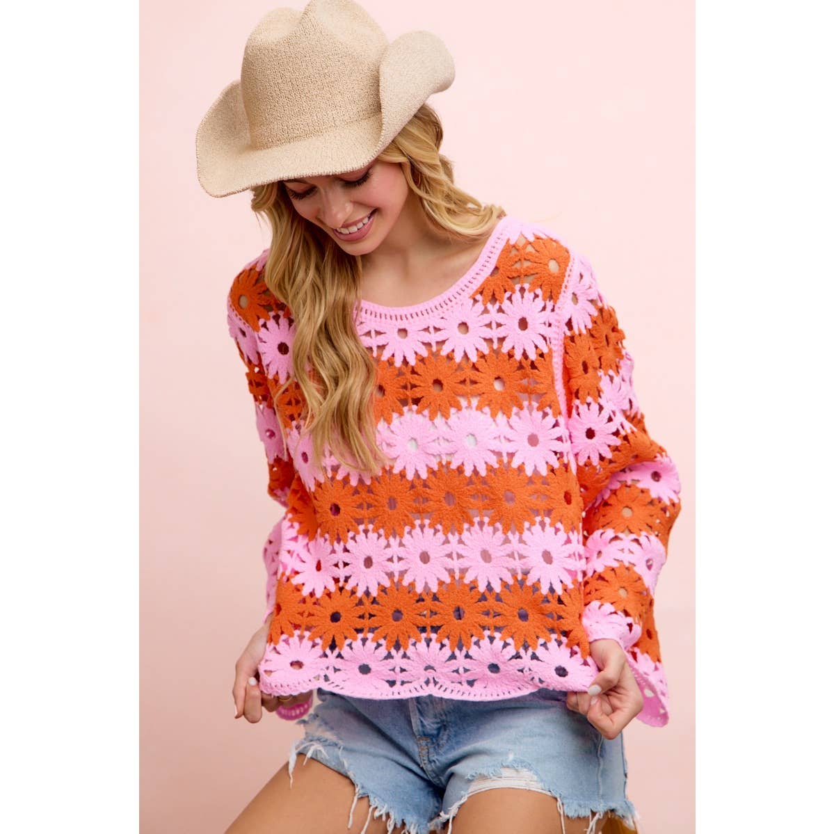 Flower Crochet Top