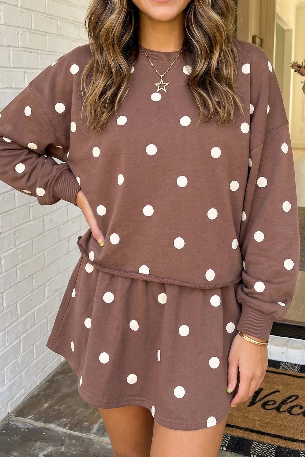 Polka Dot Mini Skort Set