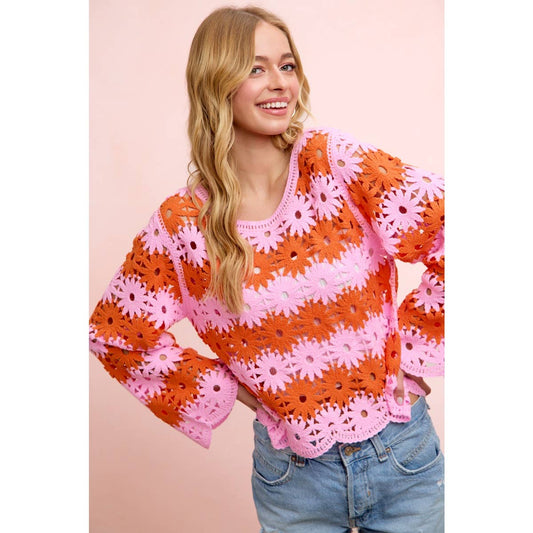 Flower Crochet Top