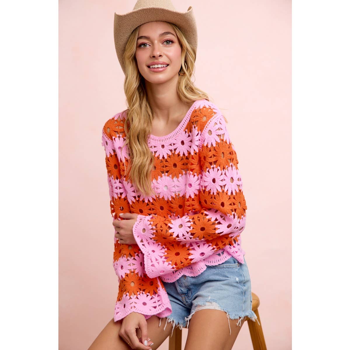 Flower Crochet Top