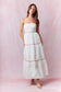 Off White Ric Rac Midi Dress