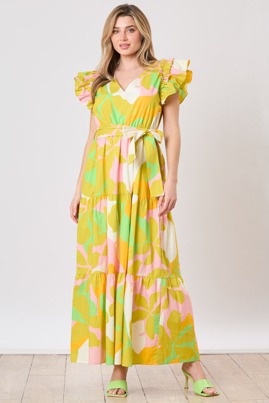 Tropical Prints Maxi Dress