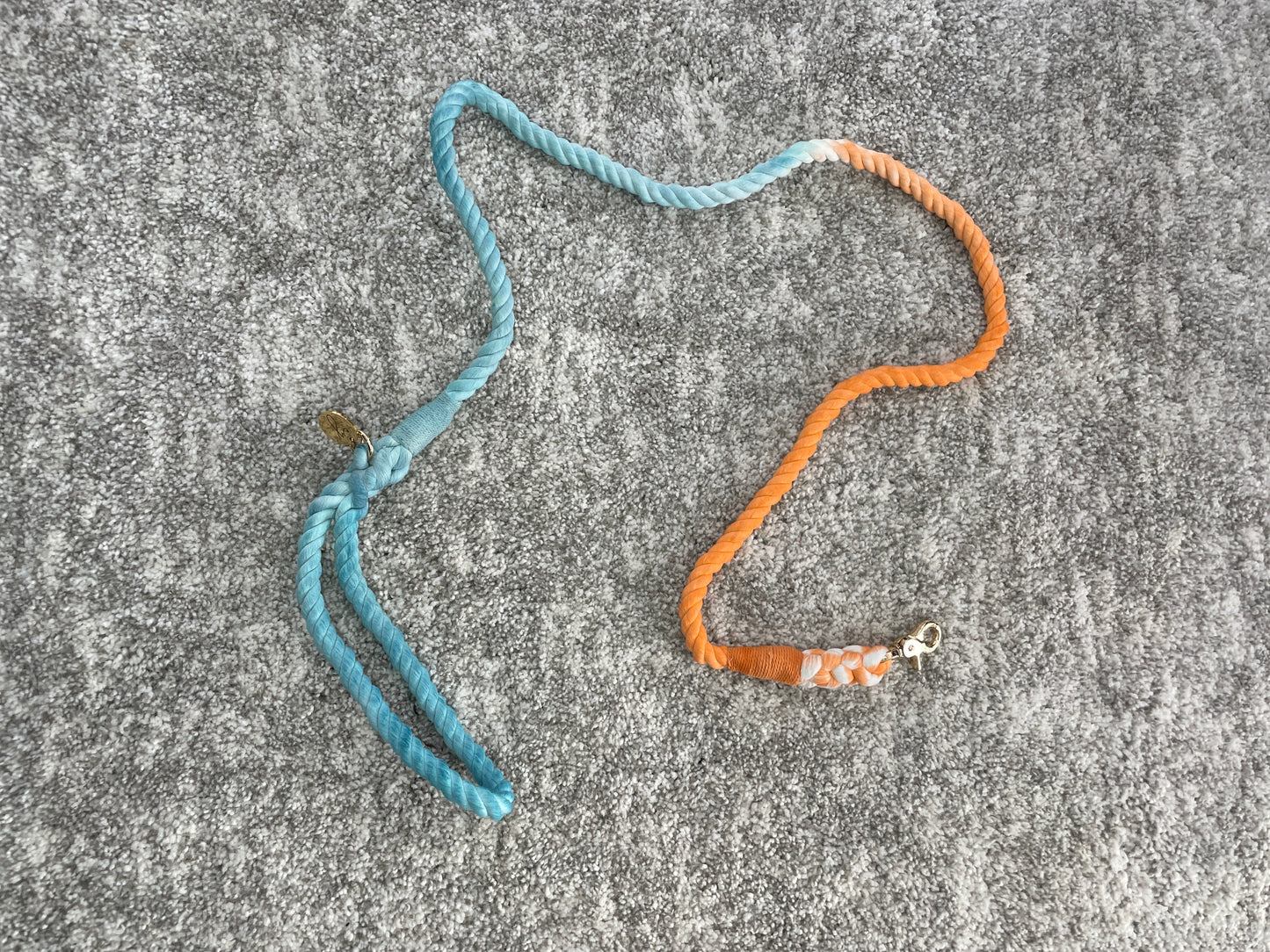Hand Dyed Cotton Rope Leash